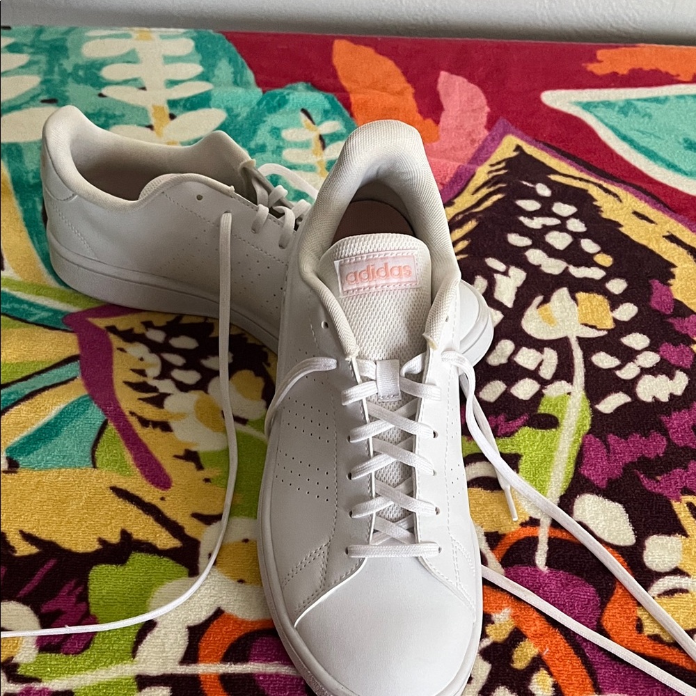 Adidas White and Pink Sneakers